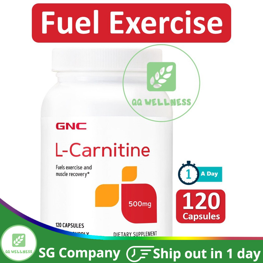 GNC LCarnitine 500Mg 60/120 Capsules Shopee Singapore