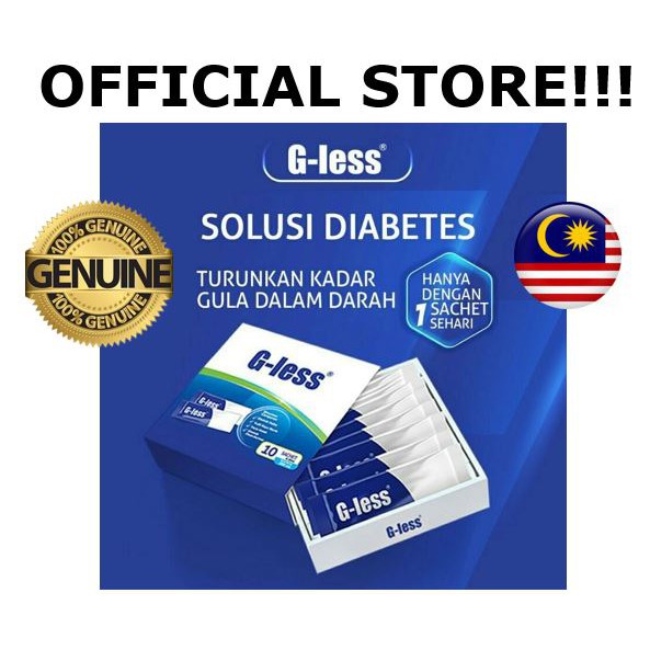 Gless Ubat Kencing Manis 10 Sachet Shopee Singapore