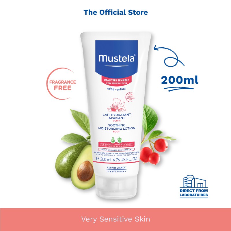mustela soothing moisturizing lotion