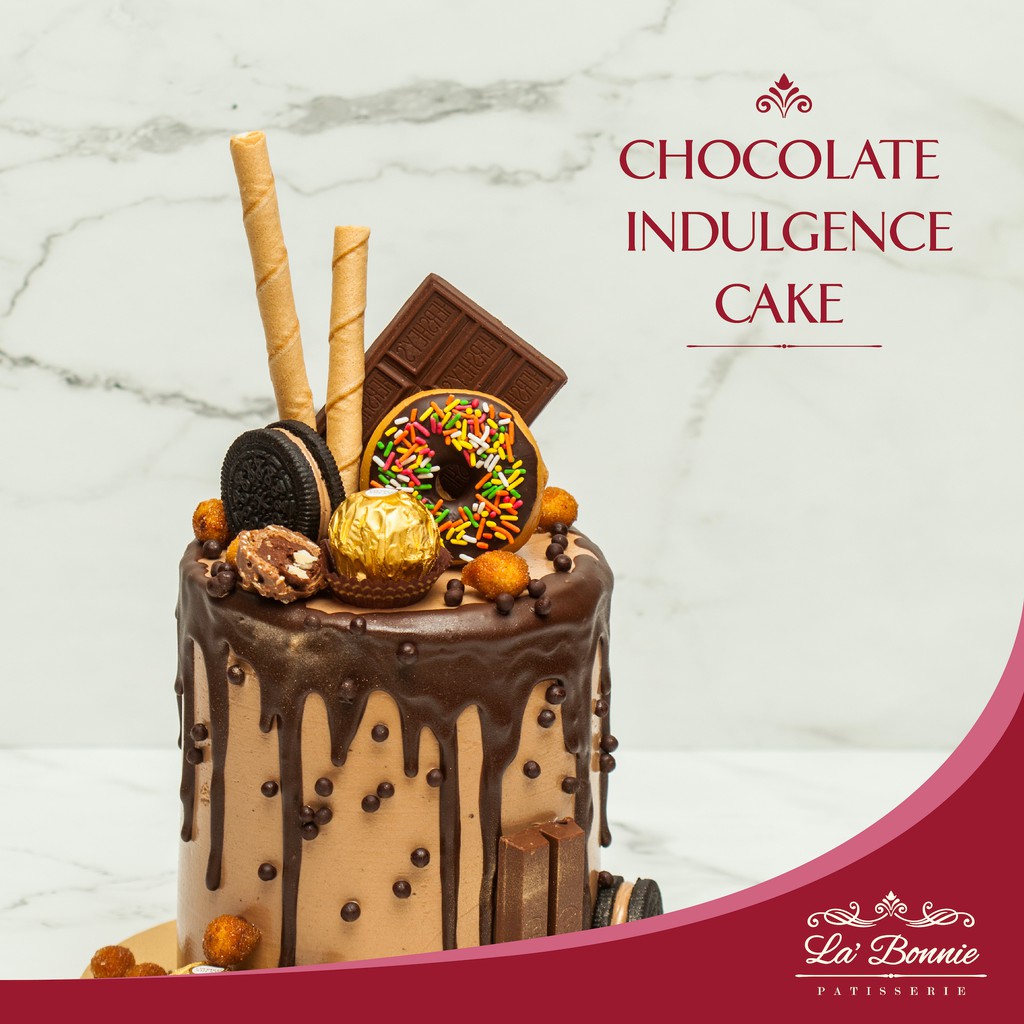 La Bonnie Chocolate Indulgence Cake 1 5kg Shopee Singapore