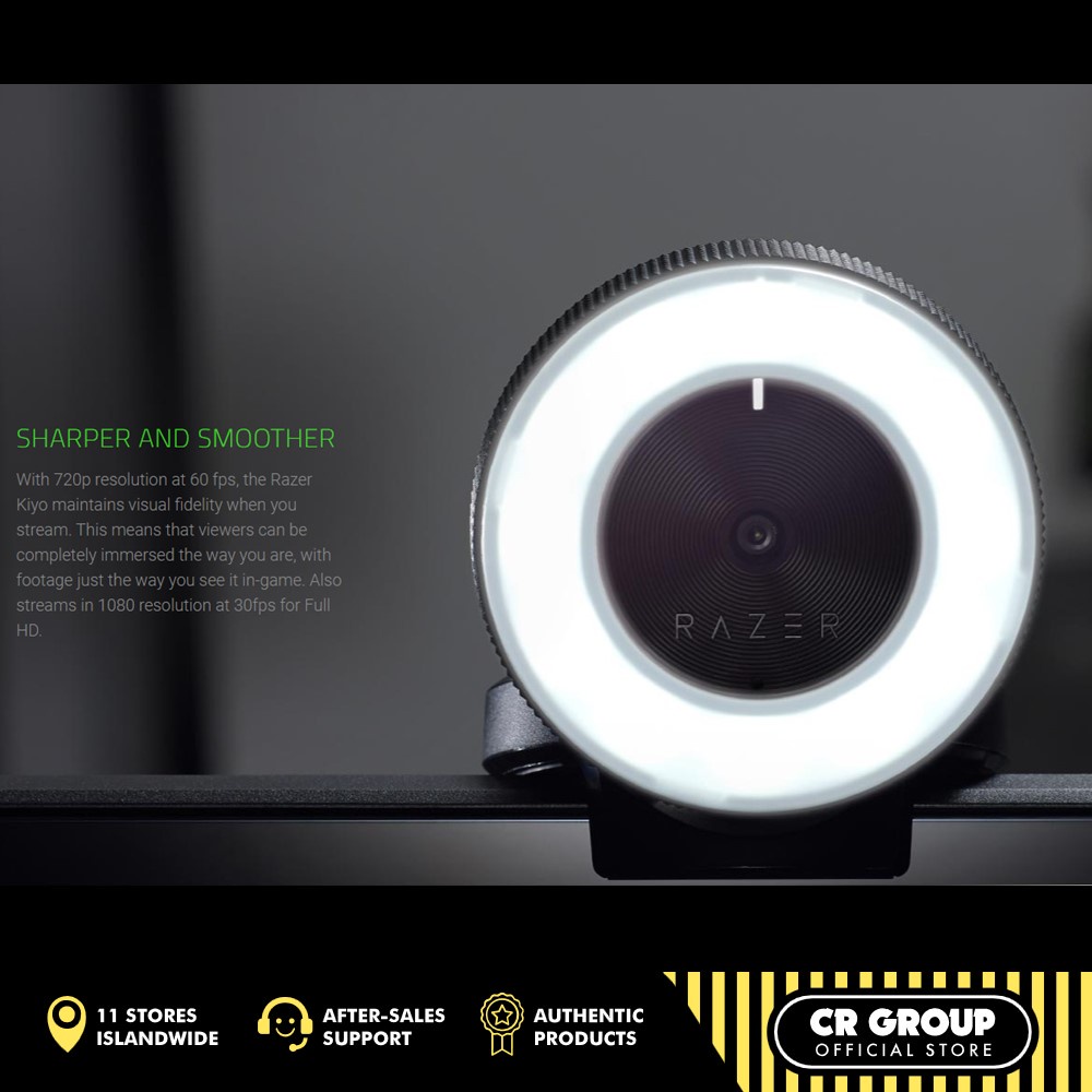 Razer Kiyo cam Full Camera Controls Oncamera Illumination Low
