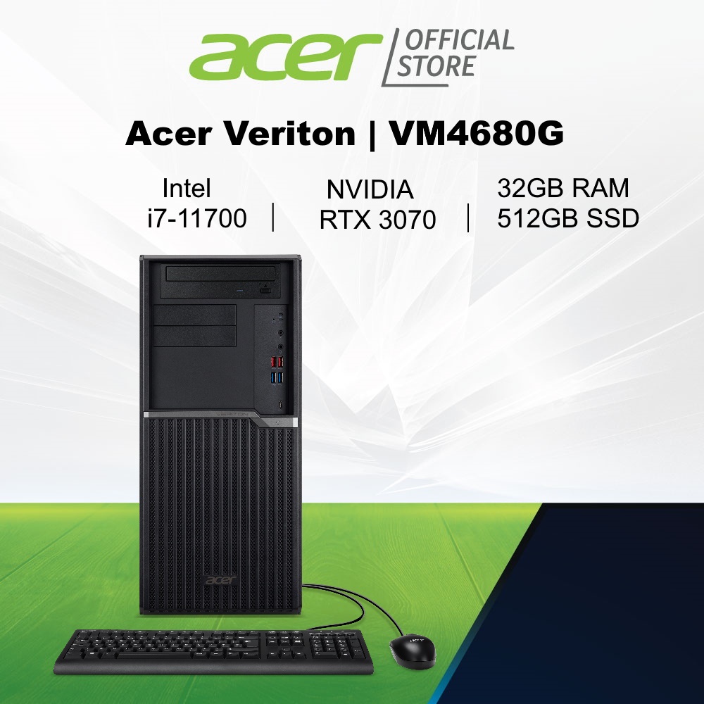 Acer Veriton VM4680G Business Desktop with NVIDIA RTX 3070 Intel