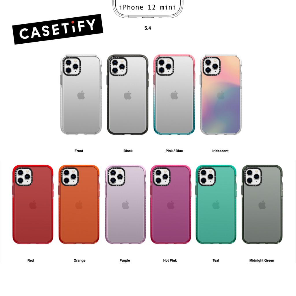 Casetify Iphone 12 Mini 5 4 Impact Case Shopee Singapore