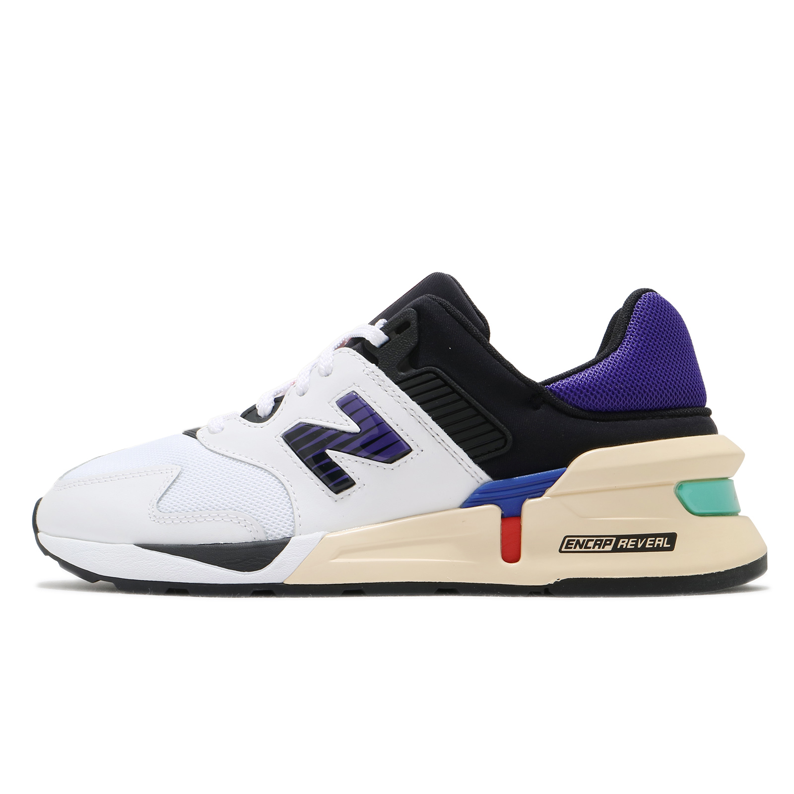 new balance 997 white and purple