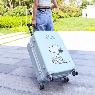 🔥XD.Store Suitcase ImportpcLuggage Female Cute Snoopy Suitcase Student Cartoon Cartoon Trolley Case20Inch Boarding Bag24