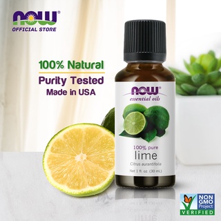 NOW Essential Oils, Lime Oil, Citrus Aromatherapy Scent, Cold Pressed, 100% Pure, Vegan, Child Resistant (30 ml) #1