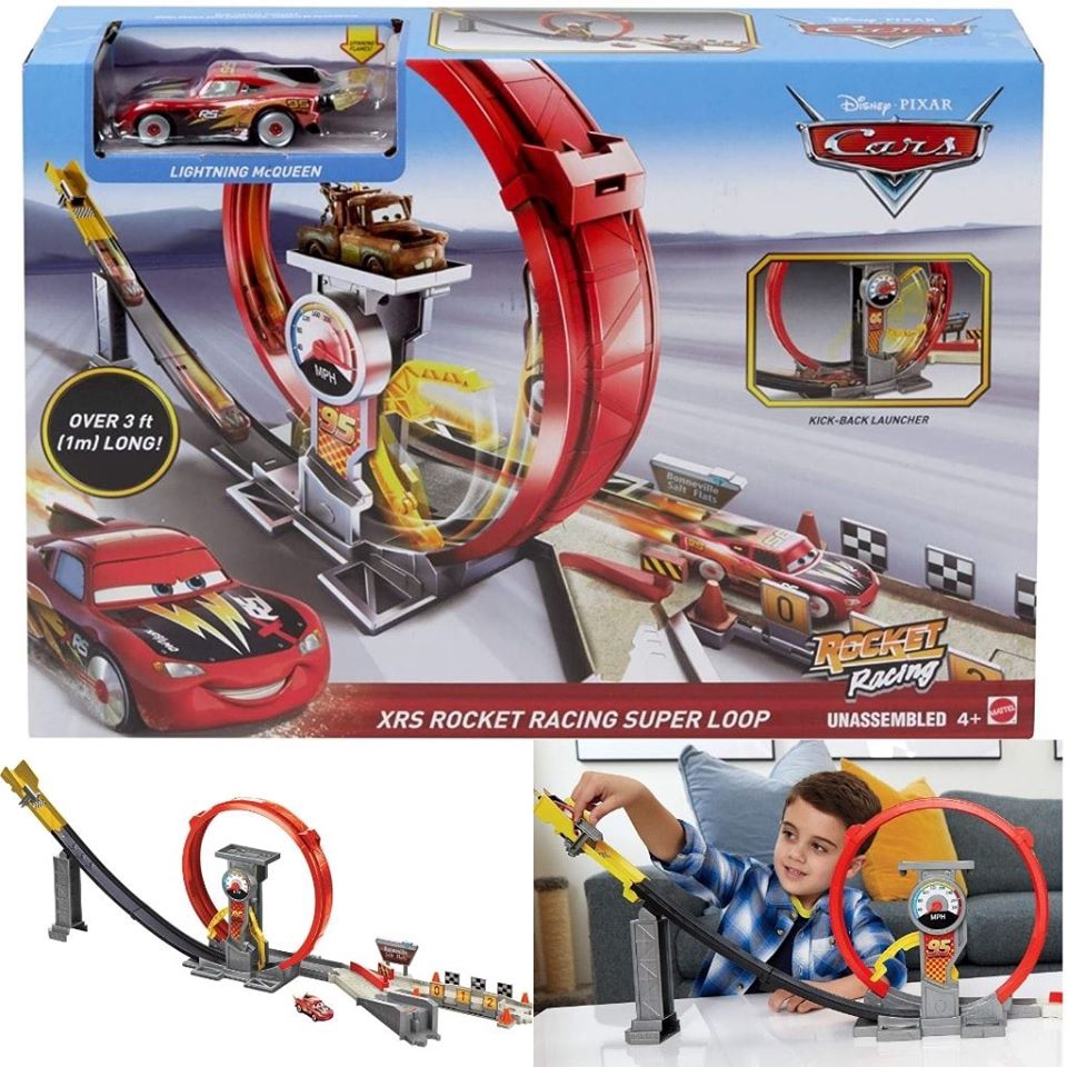 lightning mcqueen race car set