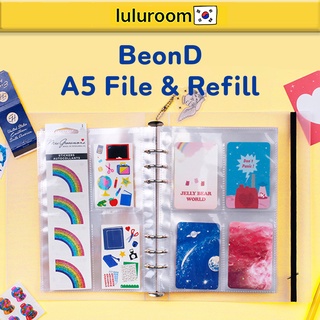[BeonD] A5 Deco Luluroom Sleeve Pocket 6 Rings File Photocard File Seal Sticker Binder Photo Ticket Post Binder Album