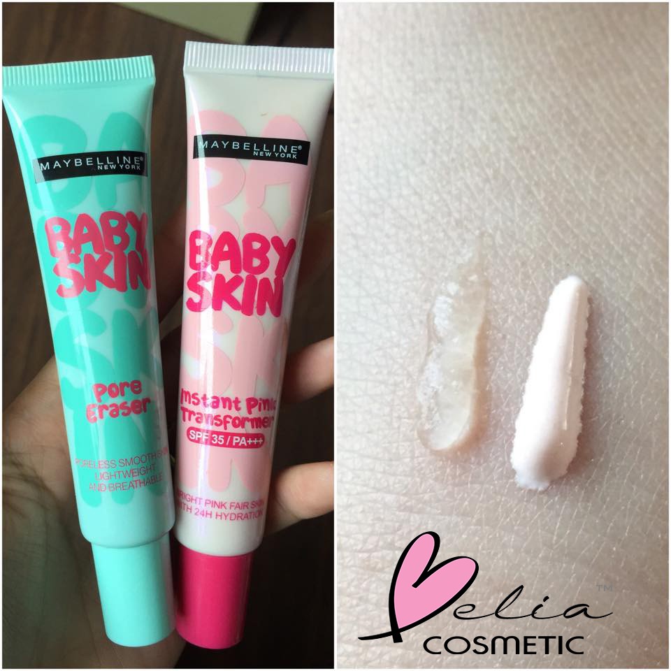 Belia Maybelline Baby Skin Pore Eraser Instant Pink Transformer Bpom Shopee Singapore