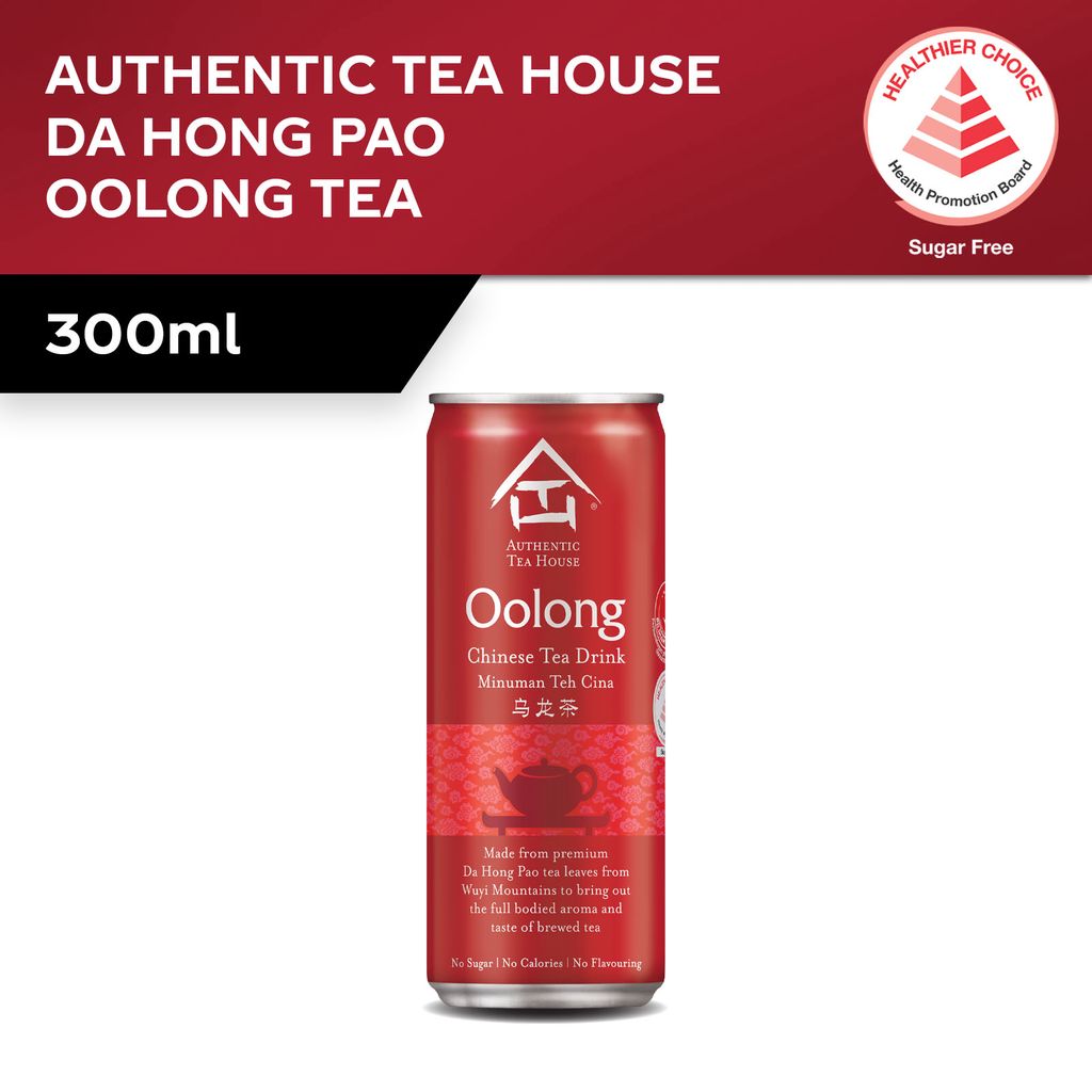 Authentic Tea House Da Hong Pao No Sugar Oolong Tea Single Can Sample