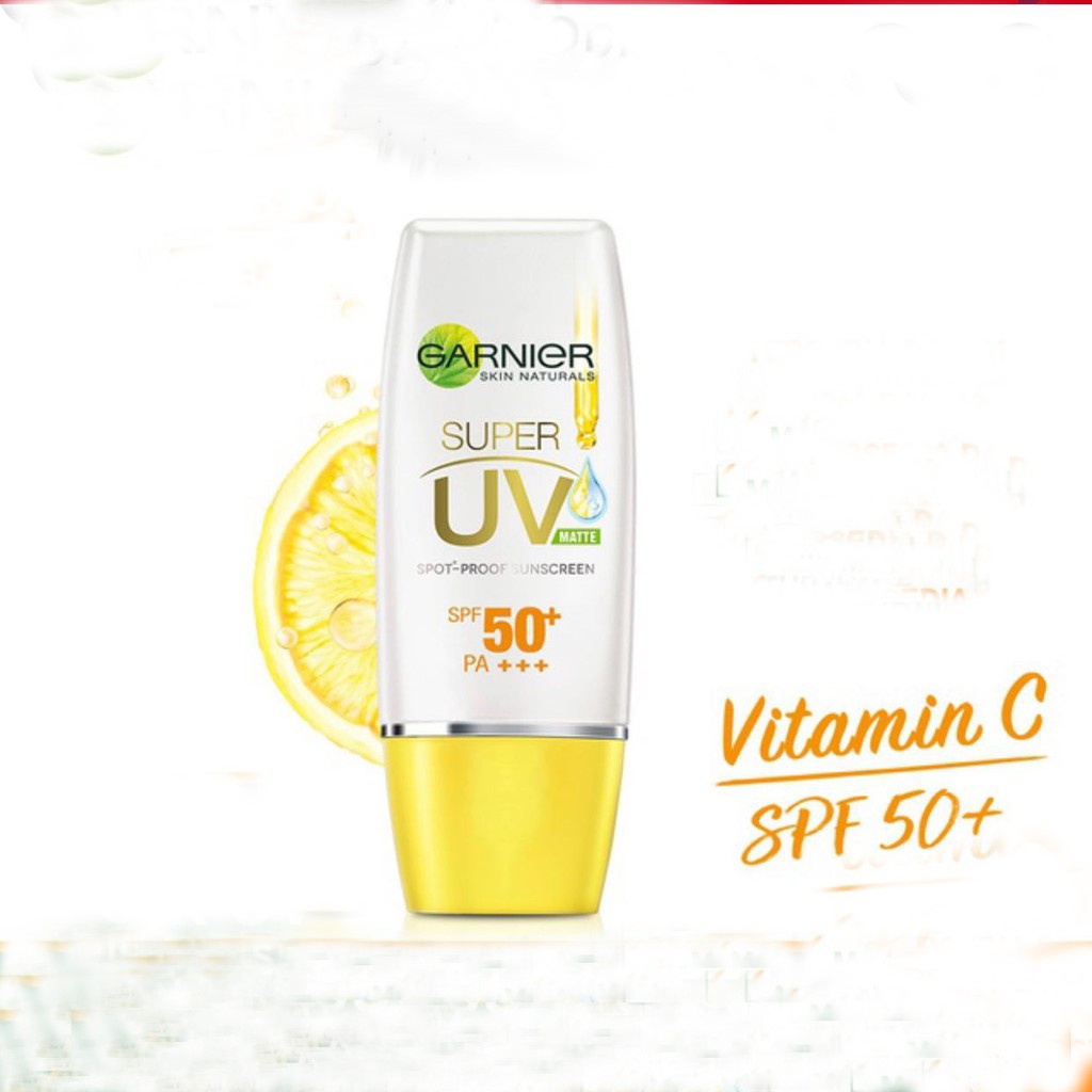 sunscreen garnier matte