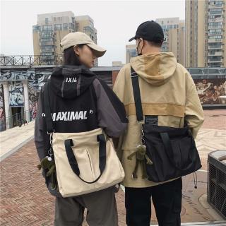 Big Capacity Men Korean Ulzzang Nylon Waterproof Tote & Shoulder & Sling & Crossbody Bag Handbag