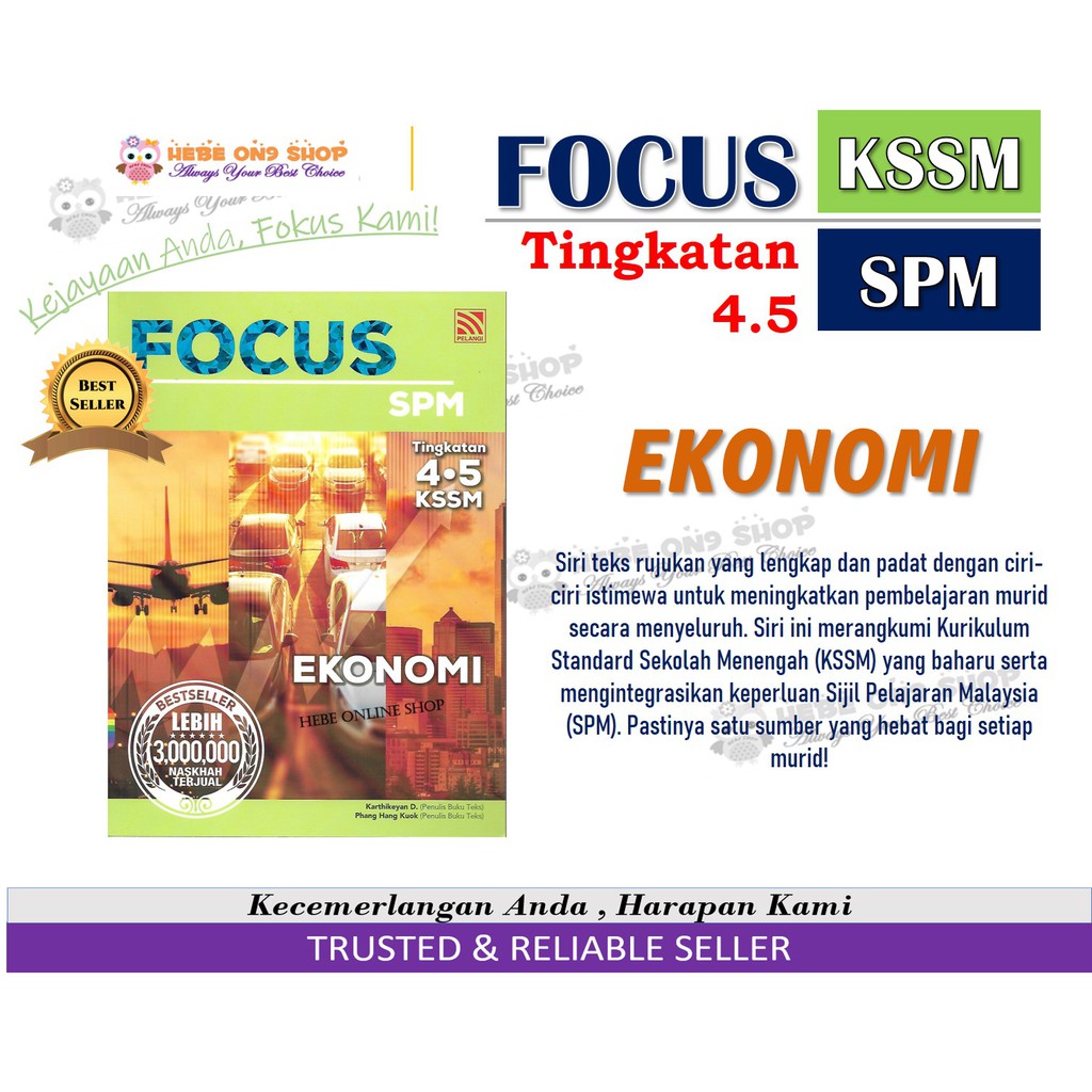 Focus Spm Economics Tingsil 4 Liters 5 Kssm Edition 2020 Pelangi Shopee Singapore