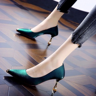 small heel blue shoes
