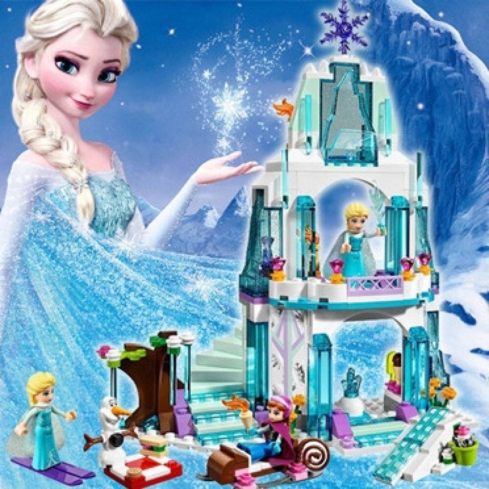 316pcs Dream Frozen Princess Castle Elsa Ice Castle Princess Anne ...