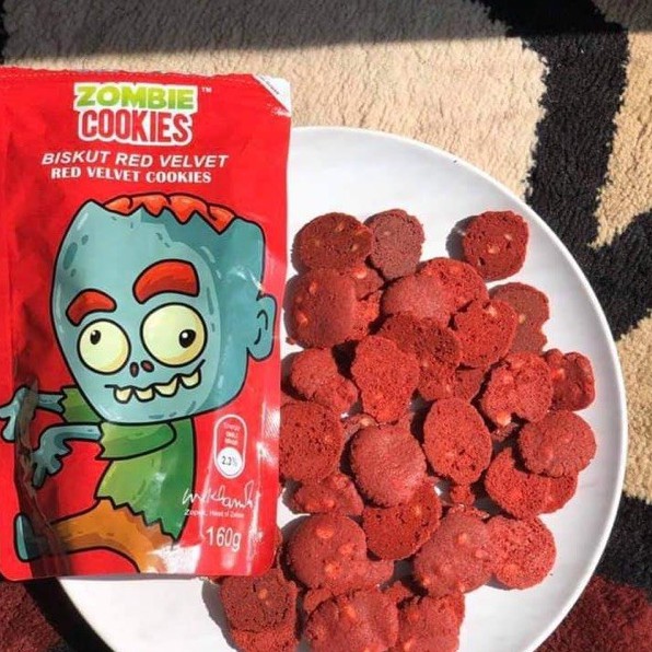 Red Velvet Cookies By Zombie Zombcookies Mocha Ready Stock Shopee Singapore