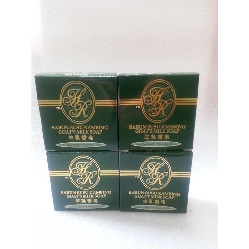 4 Pieces Of Hr Sabun Susu Kambing 50g Goat S Milk Soap Shopee Singapore