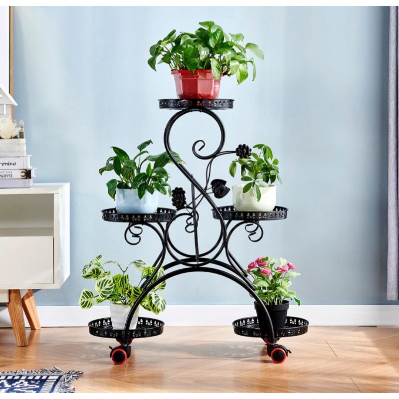 Ready stock 🇸🇬 Multiple Tier Metal Flower Rack Plant Stand Shelves