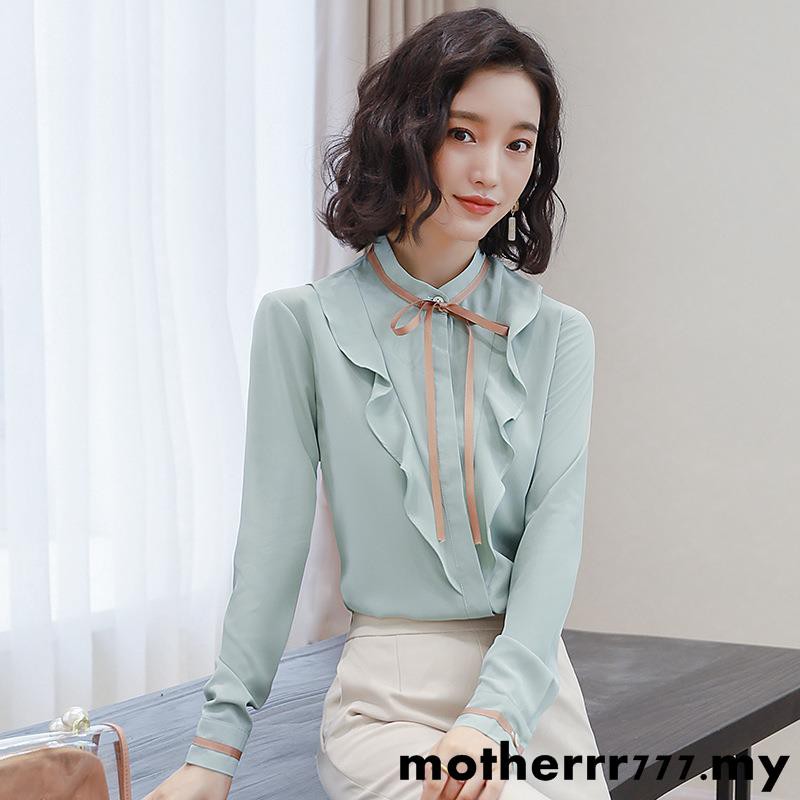 green chiffon shirt