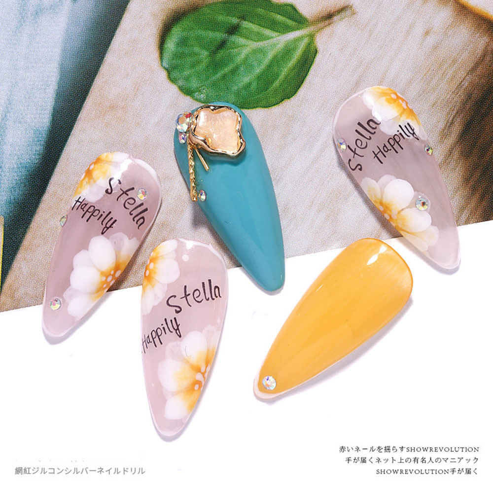 Yolom Charm Shiny Luxury Delicate 3d Amber Shell Shape Metal Amber Nail Ornaments Shell Nail Rhinestone Shopee Singapore