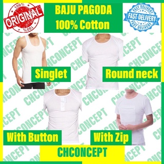Shop Malaysia Tshirt Singlet Pagoda Eagle Button Plain Men Inner Baju Dalam Lelaki Asli 100 Cotton Shopee Singapore