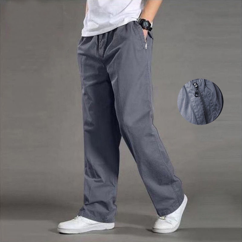 straight leg cargo sweatpants