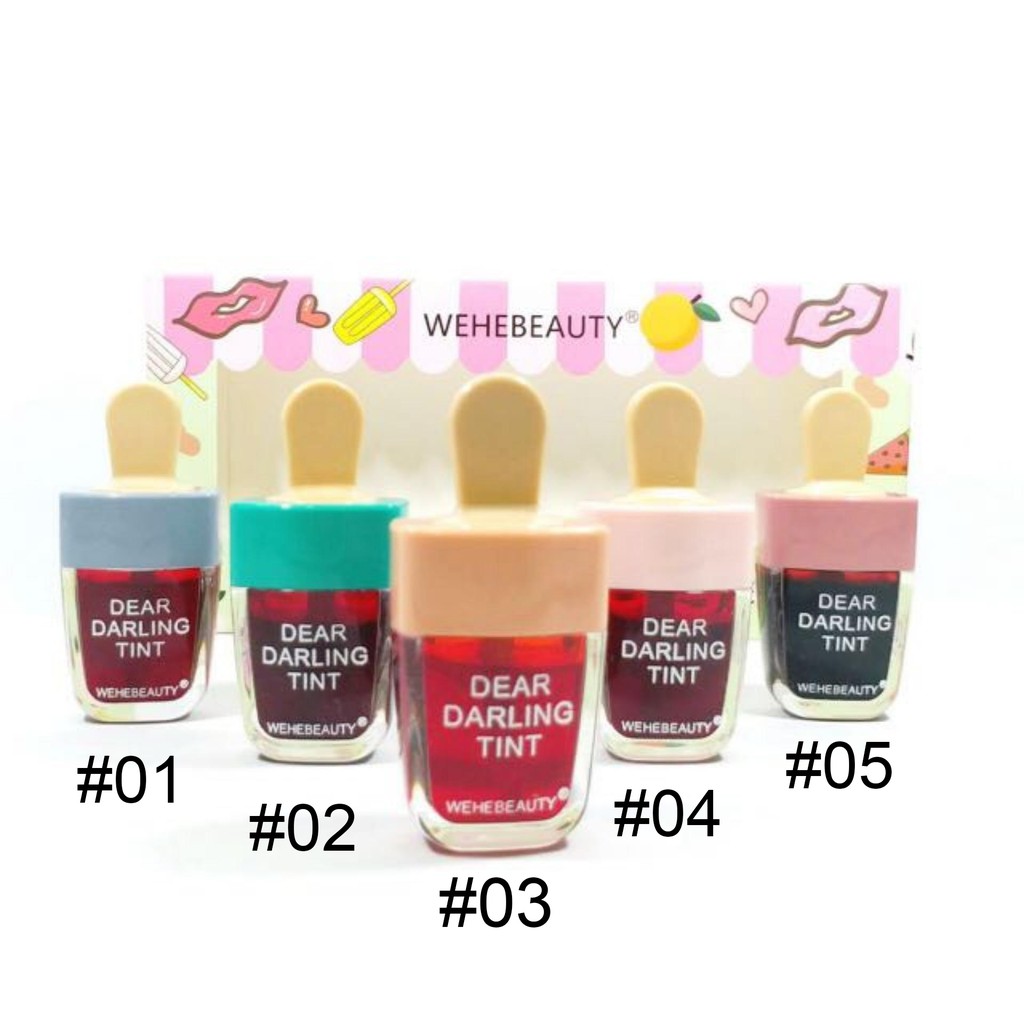 1 Piece Fresh Sweet Jelly Ice Cream Lipstick Water Ice Cream Liptint 5 Color Variations Shopee Singapore