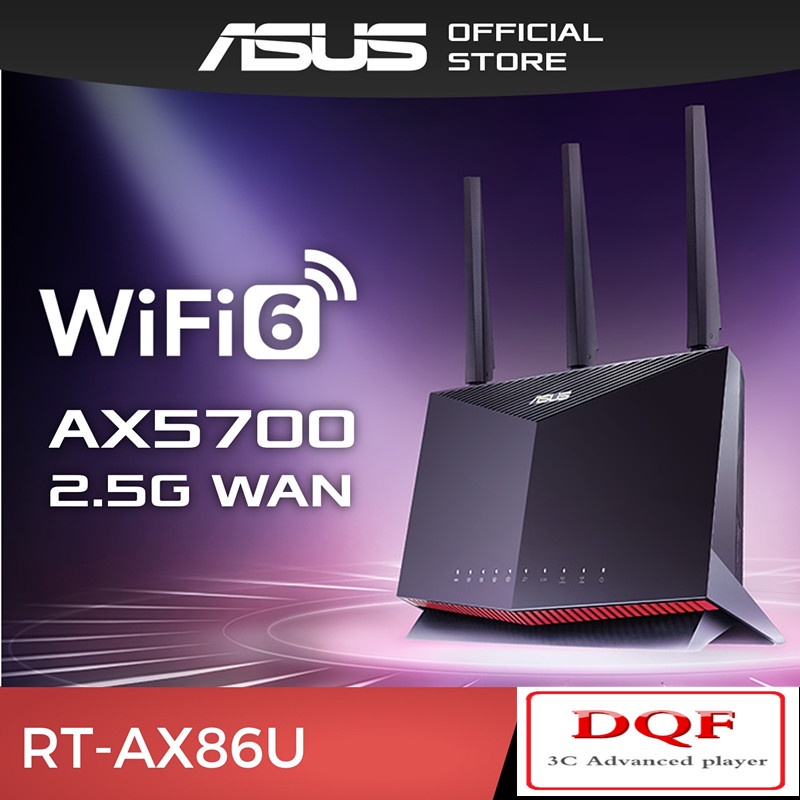 ASUS RTAX86U WiFi 6 Router AX5700 Wireless AX Gaming Router AiMesh