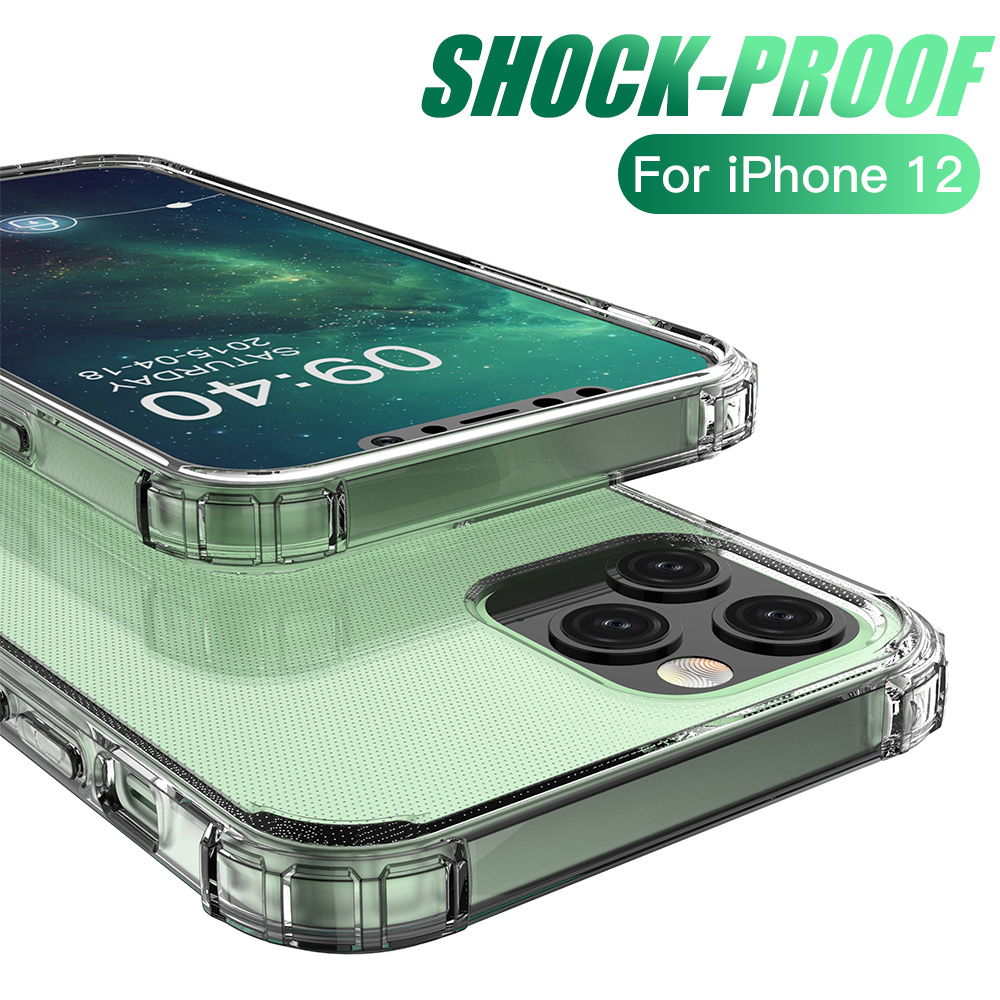 Anti Shock Tough Armor Slim Clear Case Apple Iphone 12 Mini Pro Max Plus Transparent Cover Shopee Singapore