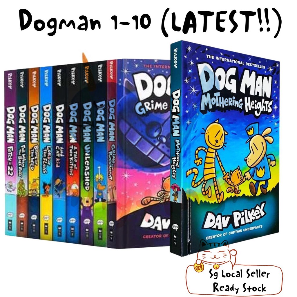 Dogman Hardcover Book 1-11 *Dogman 10 Mothering Heights + Cat Kid