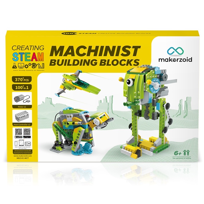 Makerzoid Coding Machinist Building Blocks for Kids 6+ years old DIY Robotic Programming Bricks Kid Toy Educational Gift – MAKERZOID >>> top1shop >>> shopee.sg