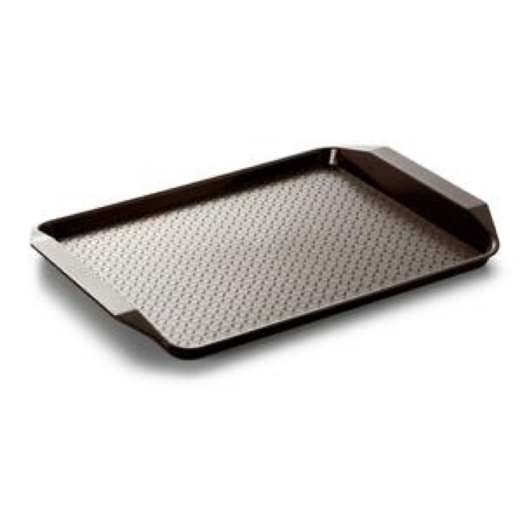 black serving tray