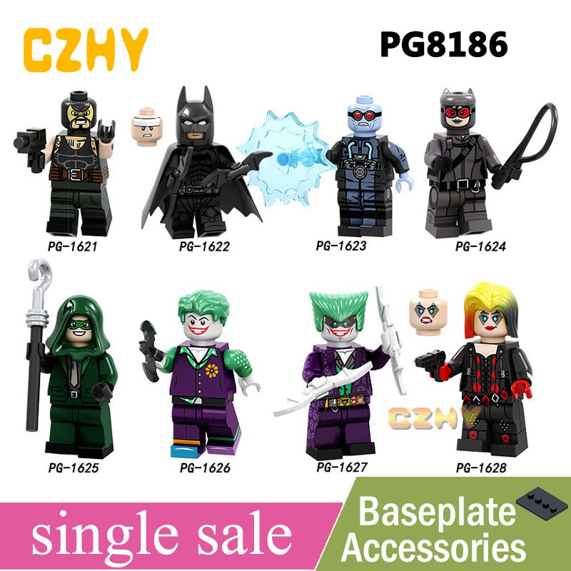 20PCS Rare Gotham Villain Batman Nobody Foe Mini Figure Building Blocks DIY Toys 