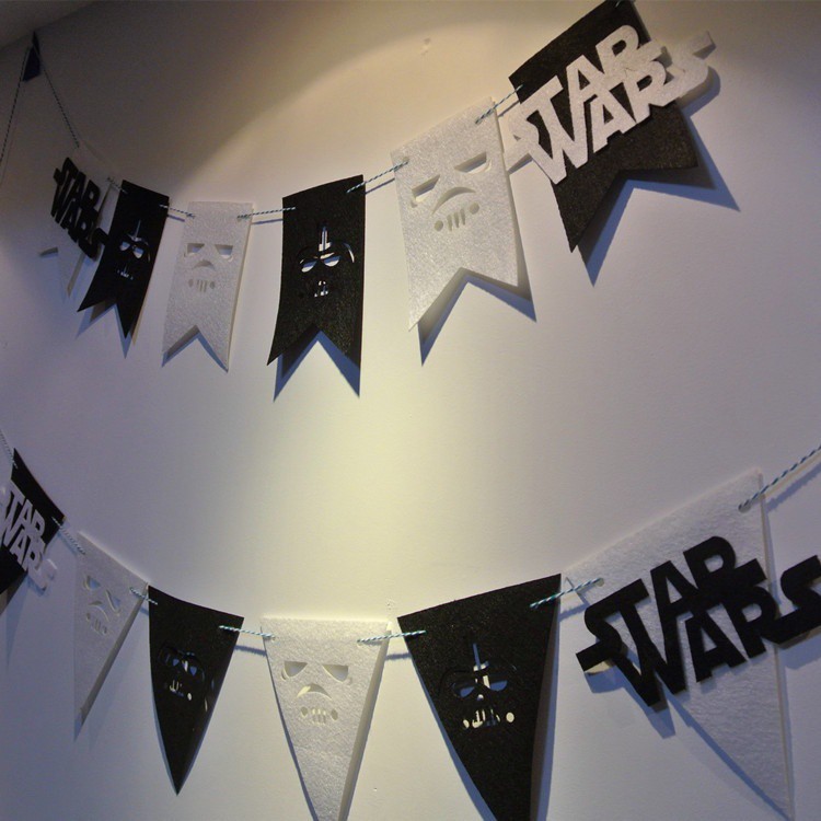 Comic Star Wars Pennant Garland Decorations For Stage Classroom