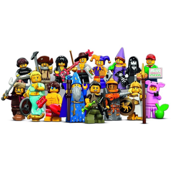 Lego 71007 Minifigures Series 12 Full Set of 16 (Piggy Wizard Princess ...