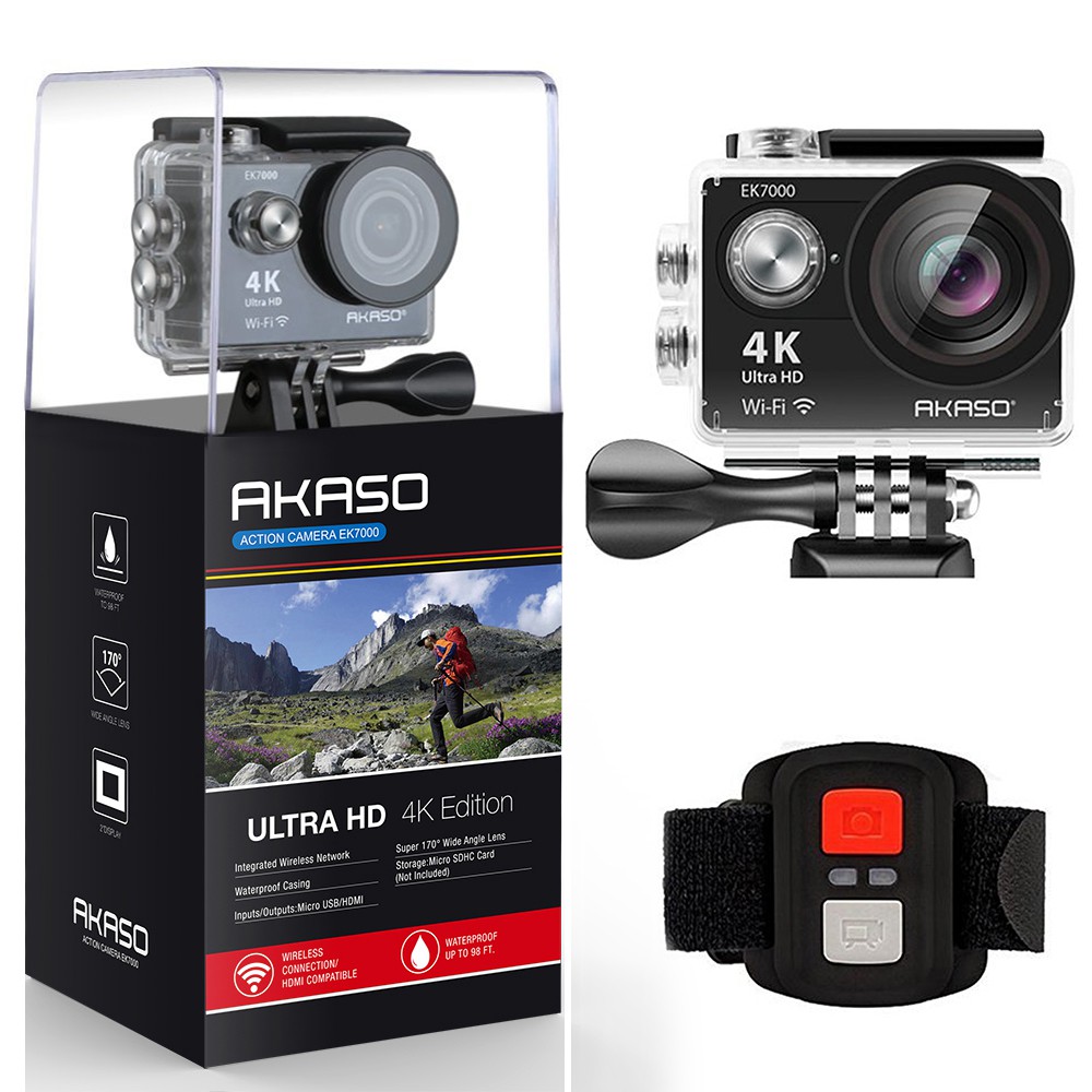 AKASO EK7000 4K 25Fps & 2.7K 30Fps WiFi Sports Action ...