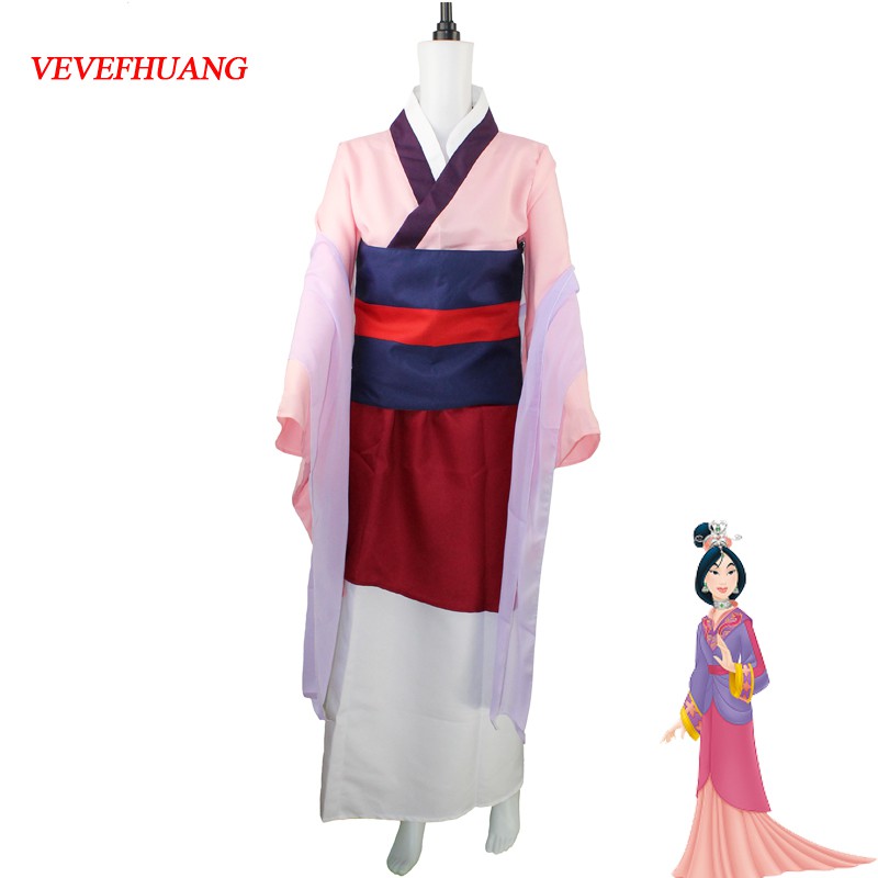 Mulan Costume Mulan Dress Full Set Cosplay Costume Outfit For