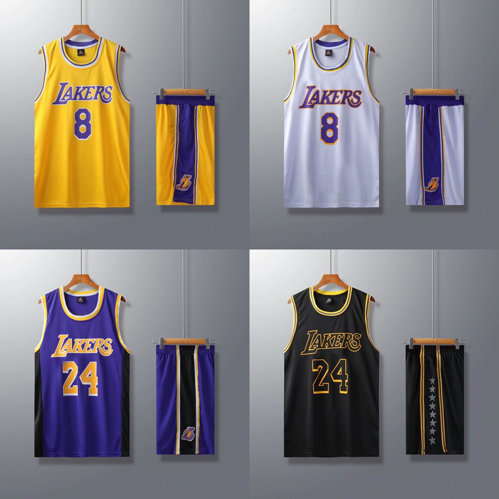 NBA Los Angeles Lakers Kobe City Version Jersey Set Basketball Clothes