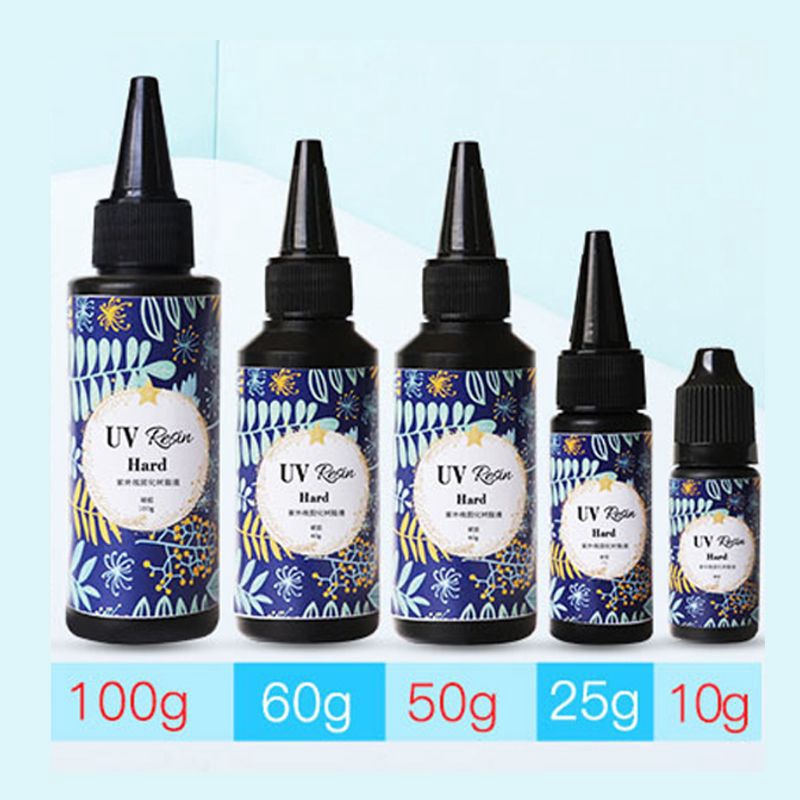 flgo* Hard UV Resin Glue Crystal Clear Ultraviolet Curing Epoxy Resin