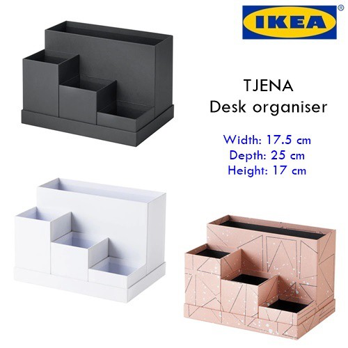 Ikea Tjena Desk Organiser Pink Black White Shopee Singapore