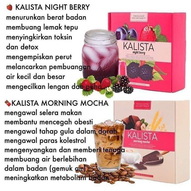 Kalista Morning Mocha Night Berry Original Shopee Singapore