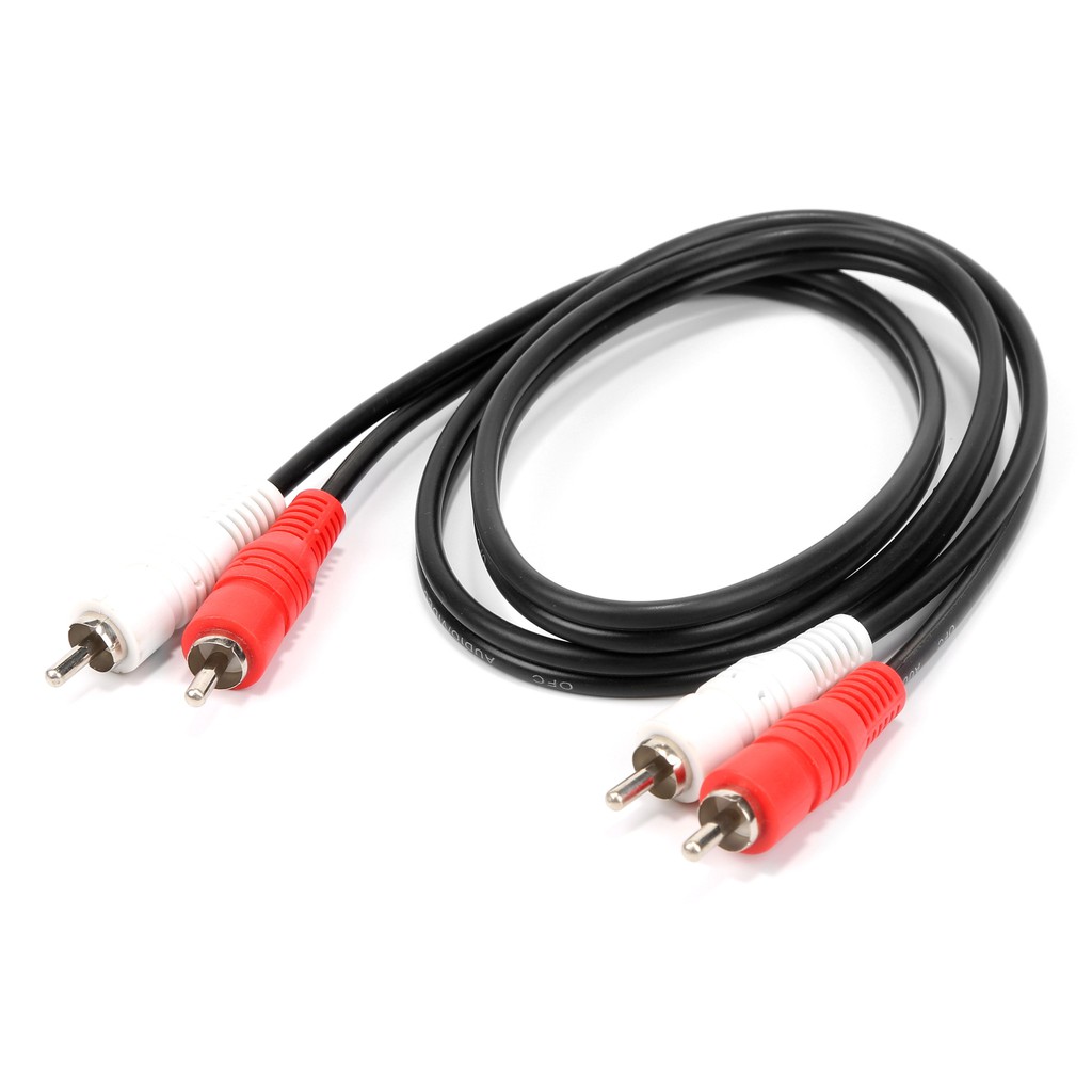 【1.5M/3M/5M/10M】2 RCA to 2 RCA Male AV Video Audio Cable | Shopee Singapore