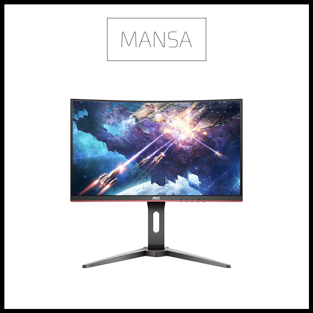 Aoc C24g1 24 144hz Gaming Monitor Shopee Singapore