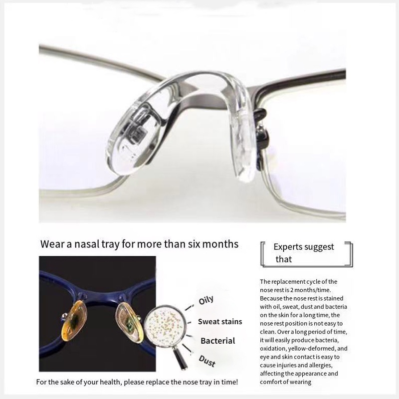 Glasses Non Slip U Shaped Nose Pads Siamese Silicone Stipules Children S Glasses Nose Pads Glasses Accessories Shopee Singapore
