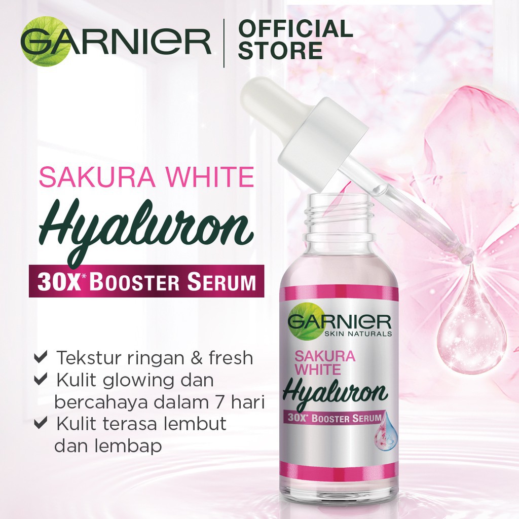 Garnier Sakura White Hyaluron Serum 30ml Shopee Singapore