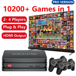 【Pro Version】2022 Newest Model Portable 4K TV Video Game Console 2.4G Wireless Controller Family Game Stick Built-in 10000 Classic Retro