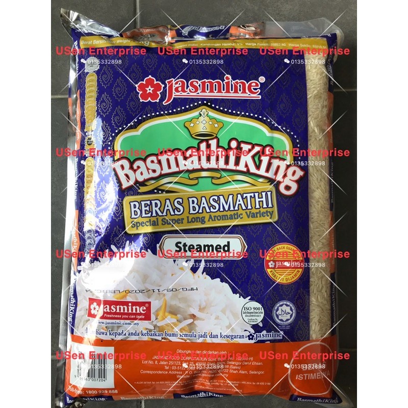 Ready Stock Jasmine Basmathi King 5kg Steamed Max Order 4 Bag Per Order Closest Mfg Date Mfg Tarikh Terdekat Shopee Singapore