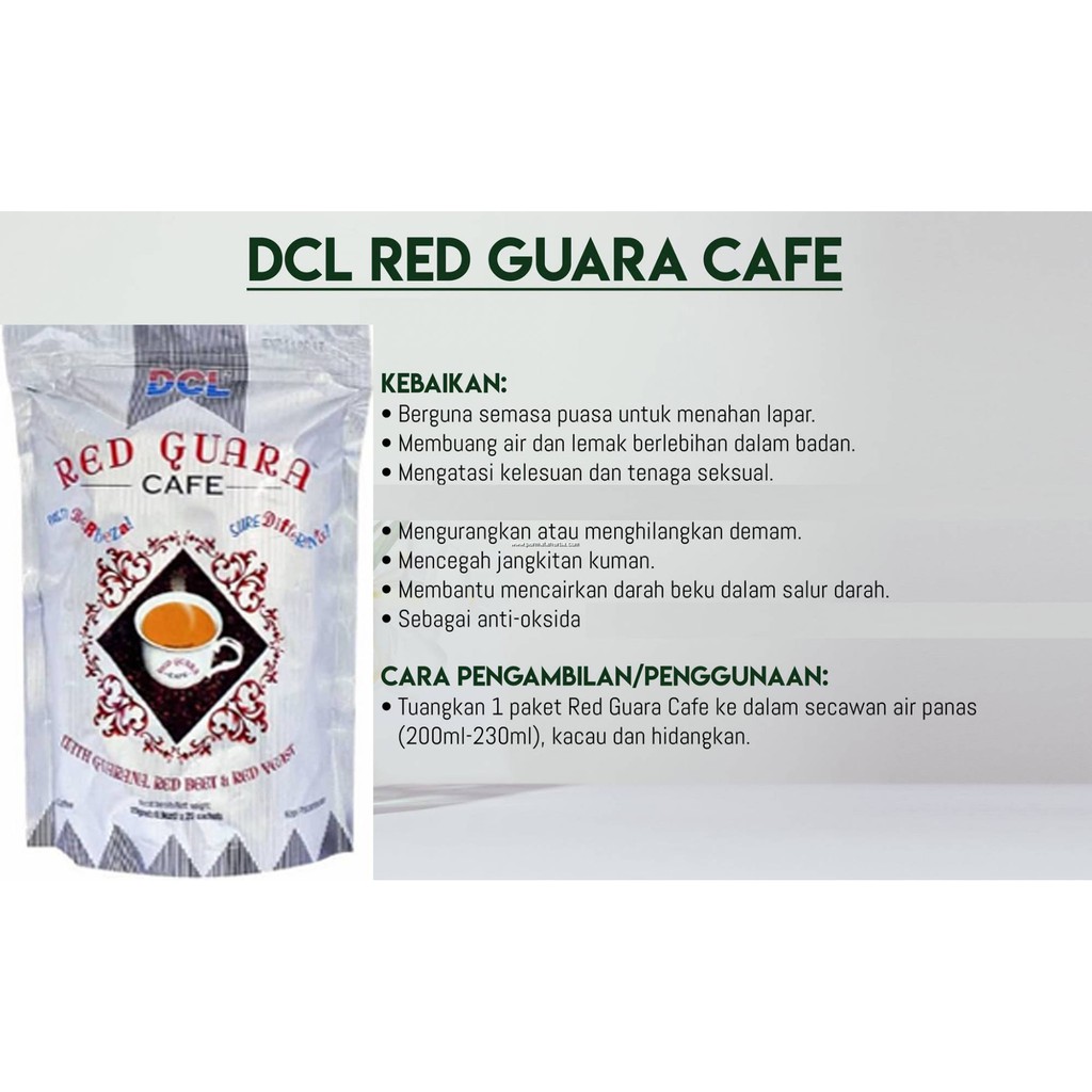 Shop Malaysia Red Guara Cafe 25gm X 20 S Coffee Red Guarantee Dcl Shopee Singapore