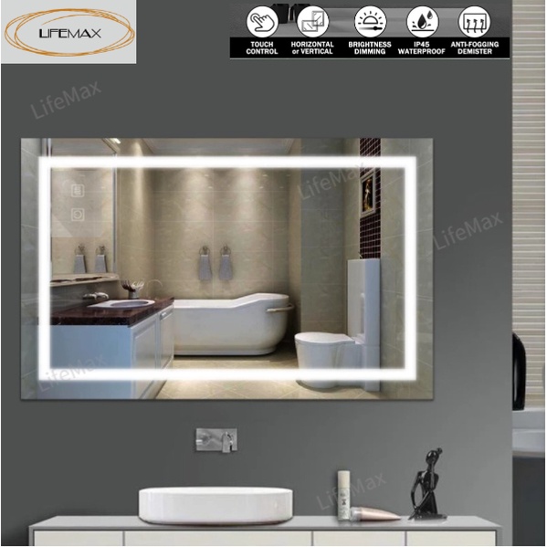 Lighted Bathroom Mirror Wall Mount | Shelly Lighting