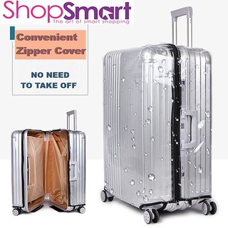 ”Sg Stock”Convenient Zip PVC Cover/Transparent PVC Luggage Cover/Waterproof Suit Case